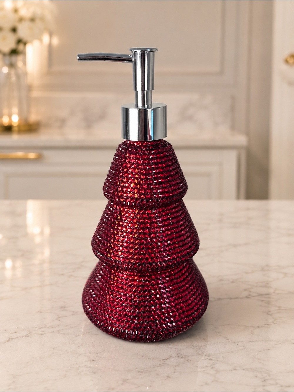 Red Bling Soap Dispenser